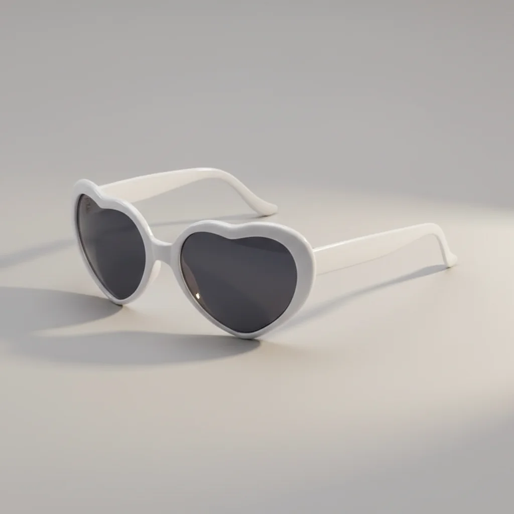 Lunette coeur effet coeur la nuit - Vue 1 - lunette coeur
