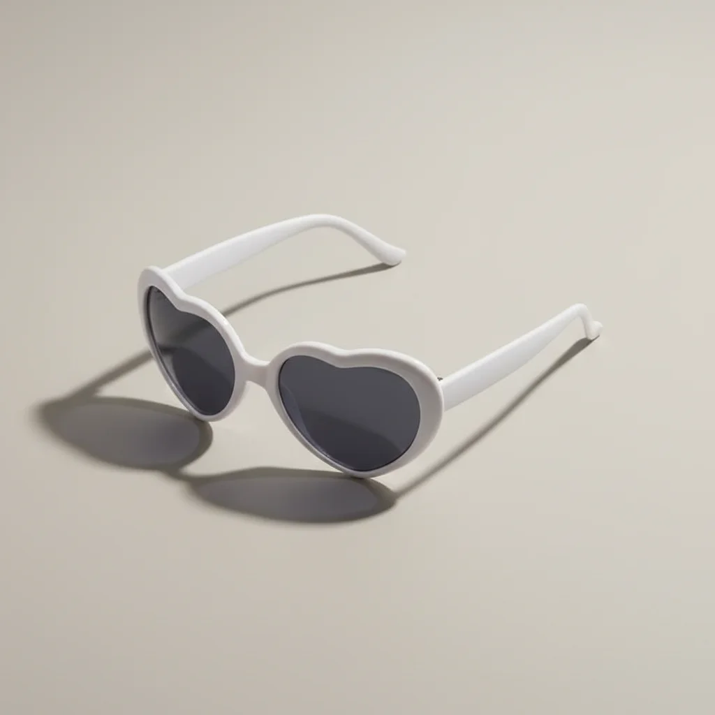Lunette coeur effet coeur la nuit - Vue 3 - lunette coeur