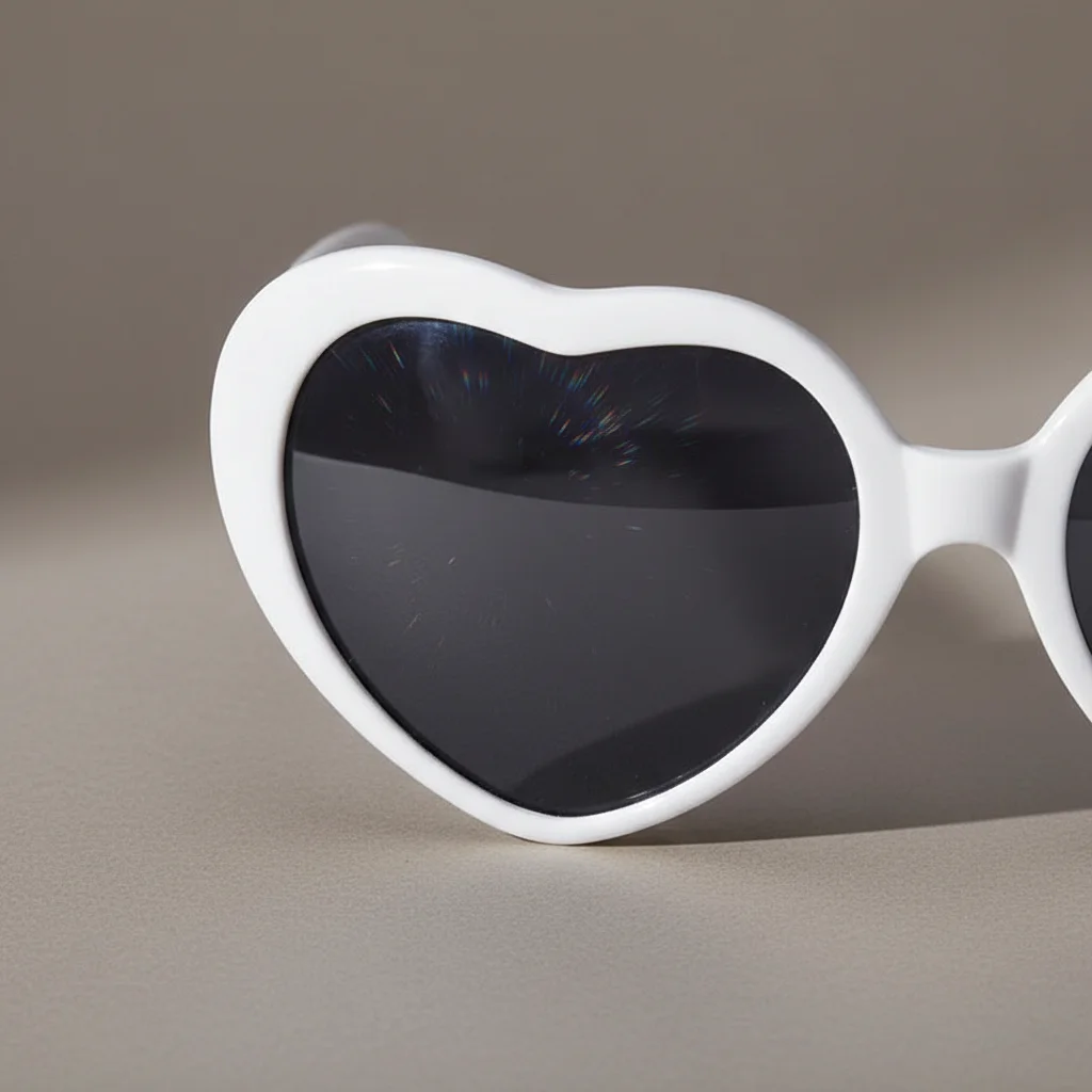 Lunette coeur effet coeur la nuit - Vue 4 - lunette coeur