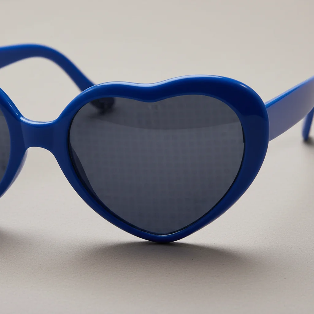 Lunettes cœur effet magique