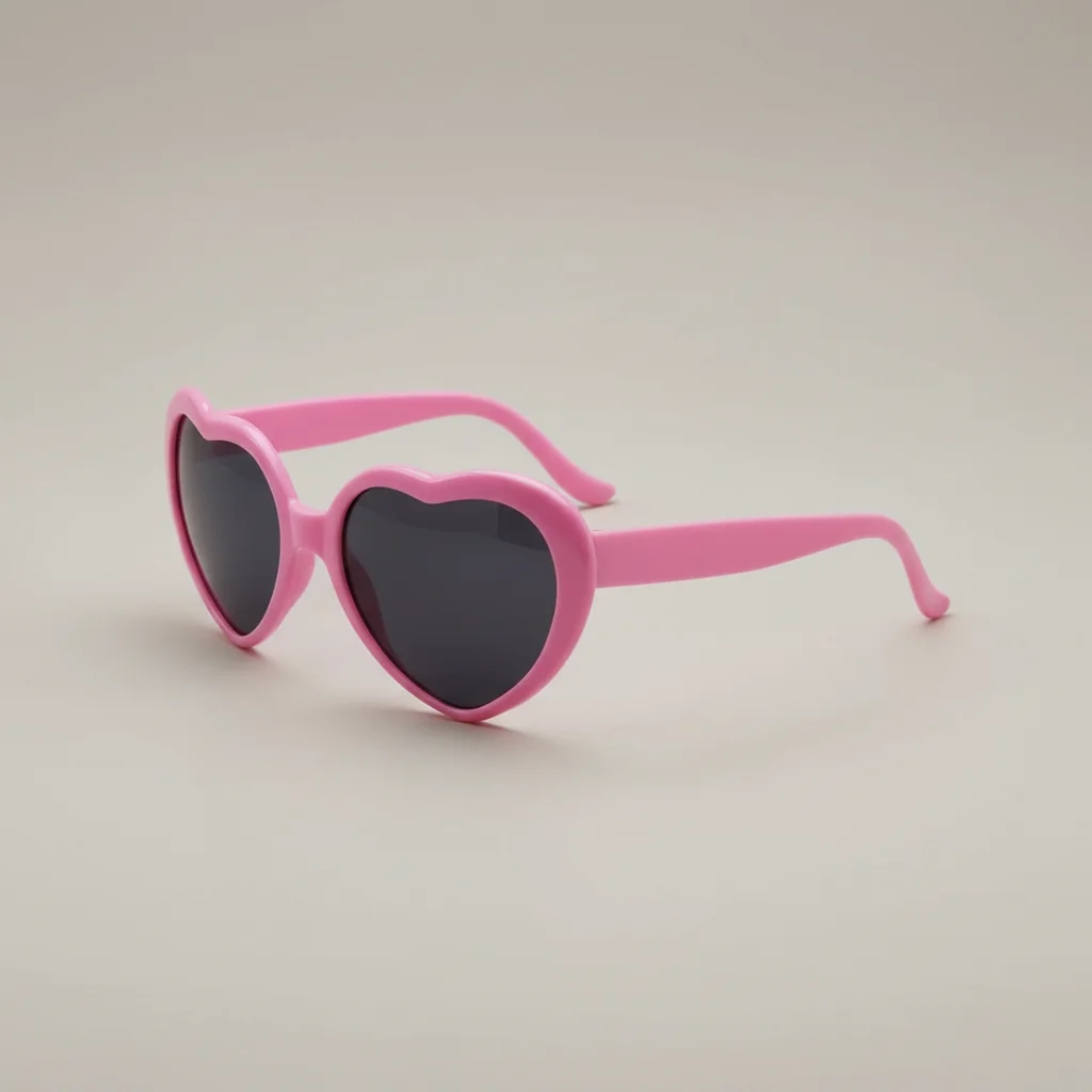Lunette coeur effet lumière coeur - Vue 2 - lunette coeur