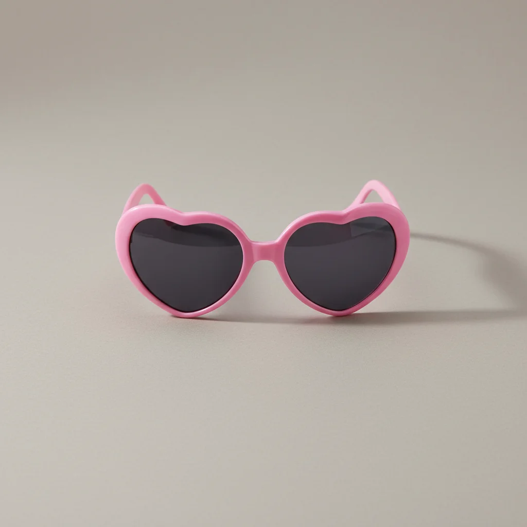 Lunette coeur effet lumière coeur - Vue 3 - lunette coeur