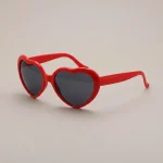 Lunette coeur effet lumière du soir - Vue 1 - lunette coeur