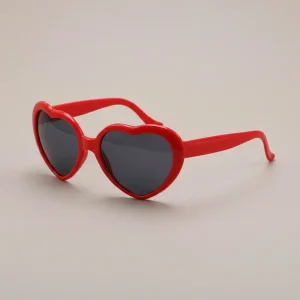 Lunette coeur effet lumière du soir - Vue 1 - lunette coeur