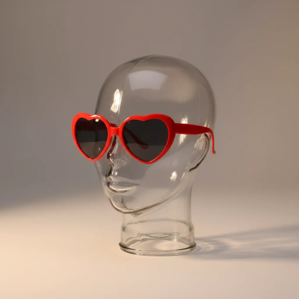 Lunette coeur effet lumière du soir - Vue 5 - lunette coeur