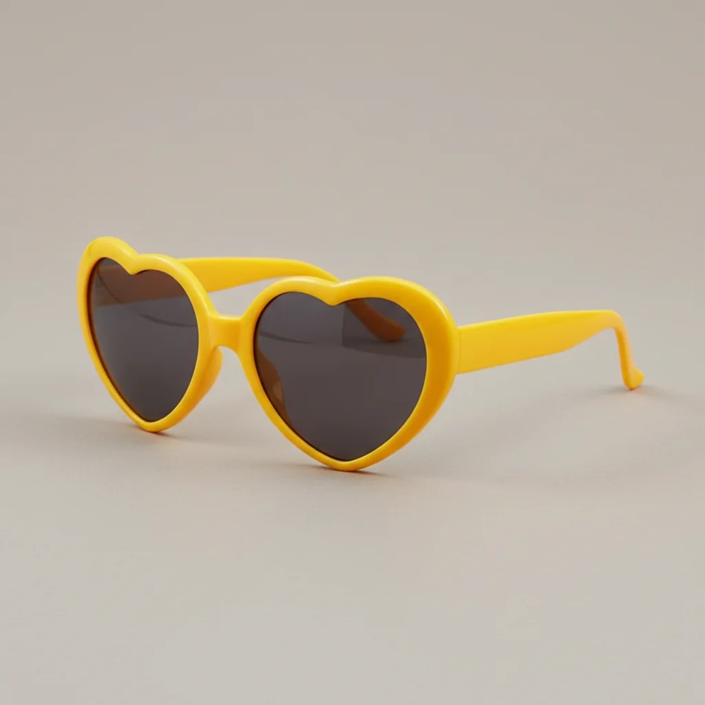 Lunette coeur effet lumière en forme de coeur - Vue 2 - lunette coeur