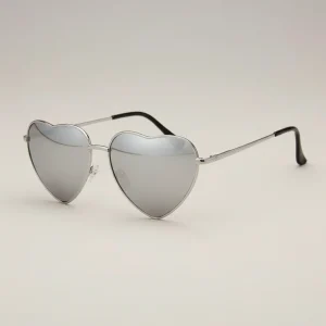 lunette coeur effet miroir - Vue 1 - lunette coeur