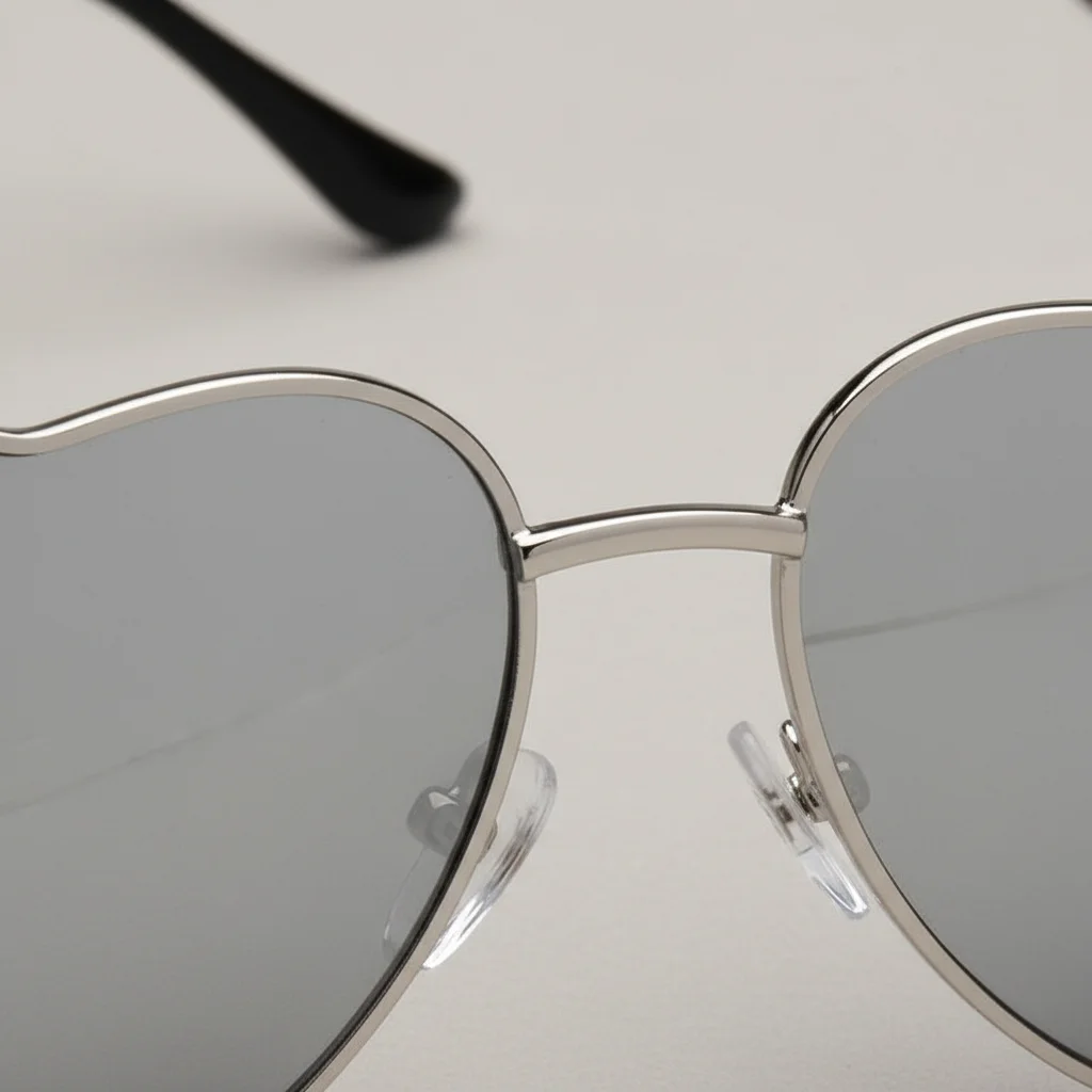lunette coeur effet miroir - Vue 4 - lunette coeur