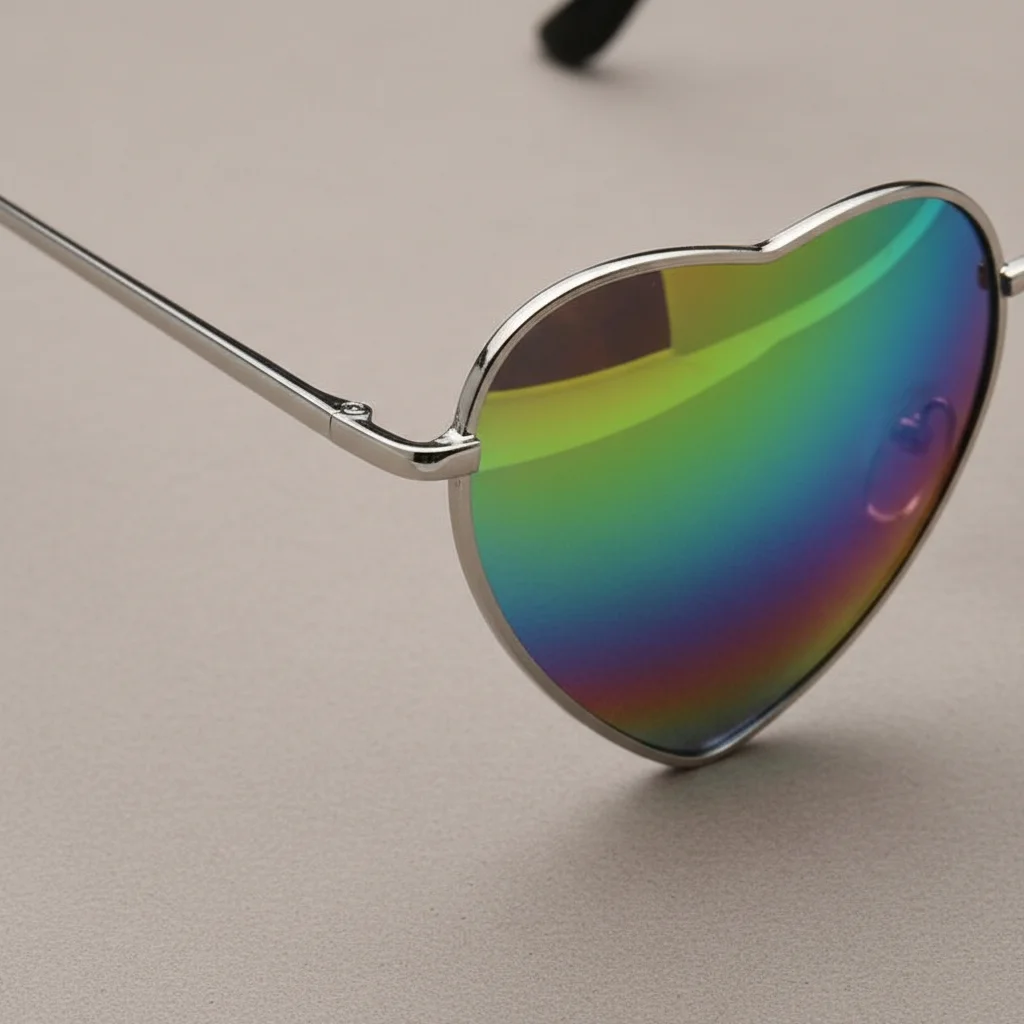 lunette coeur métal rétro - Vue 4 - lunette coeur