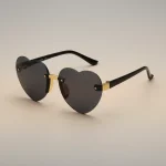 Lunette coeur monture métal fin - Vue 1 - lunette coeur
