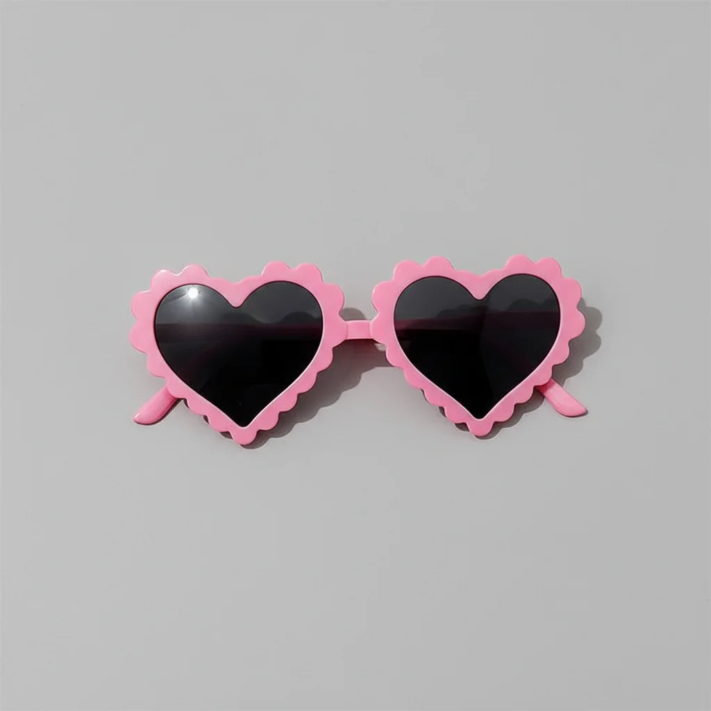 lunette coeur monture polycarbonate - Vue 3 - lunette coeur