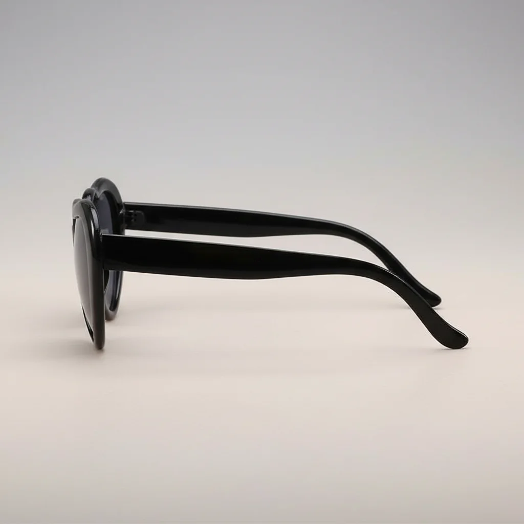 lunette coeur polycarbonate noir - Vue 2 - lunette coeur