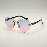 Lunette coeur verre dégradé - Vue 1 - lunette coeur