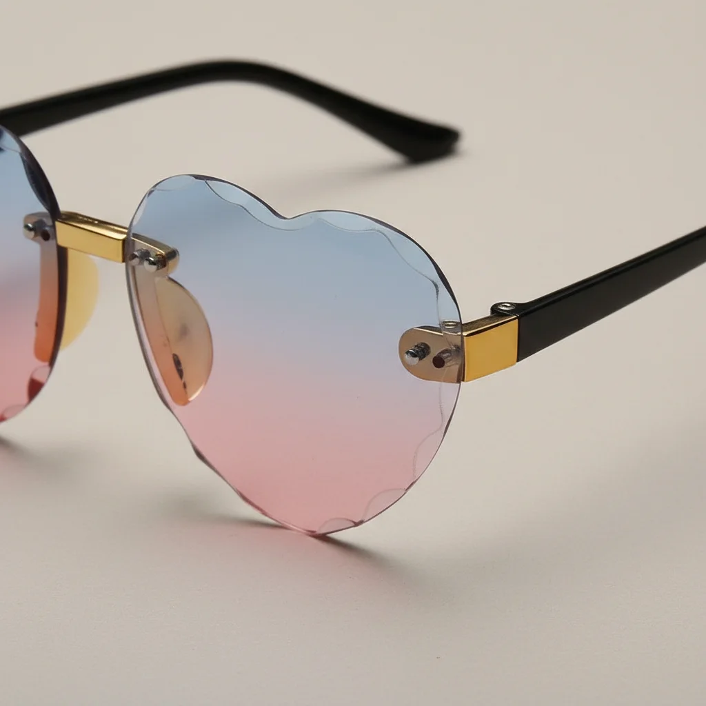 Lunette coeur verre dégradé - Vue 4 - lunette coeur