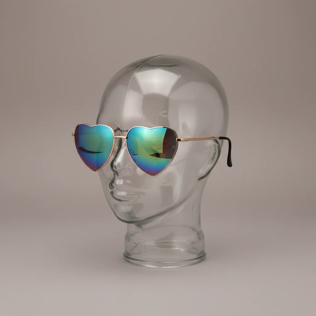 Lunette coeur verres multicolores - Vue 5 - lunette coeur